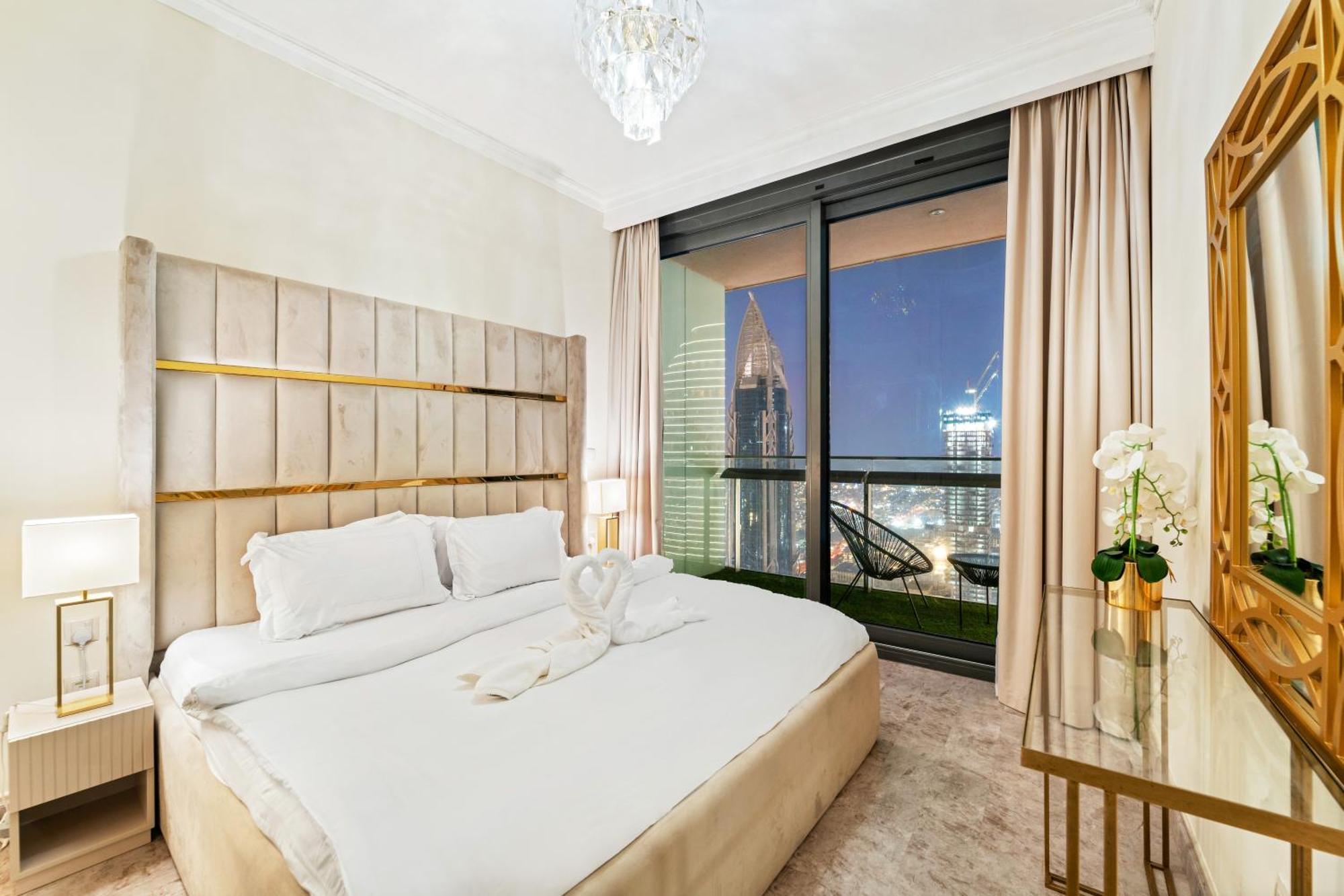 First Class 2Br With Full Dubai Skyline & Sea View Eksteriør billede