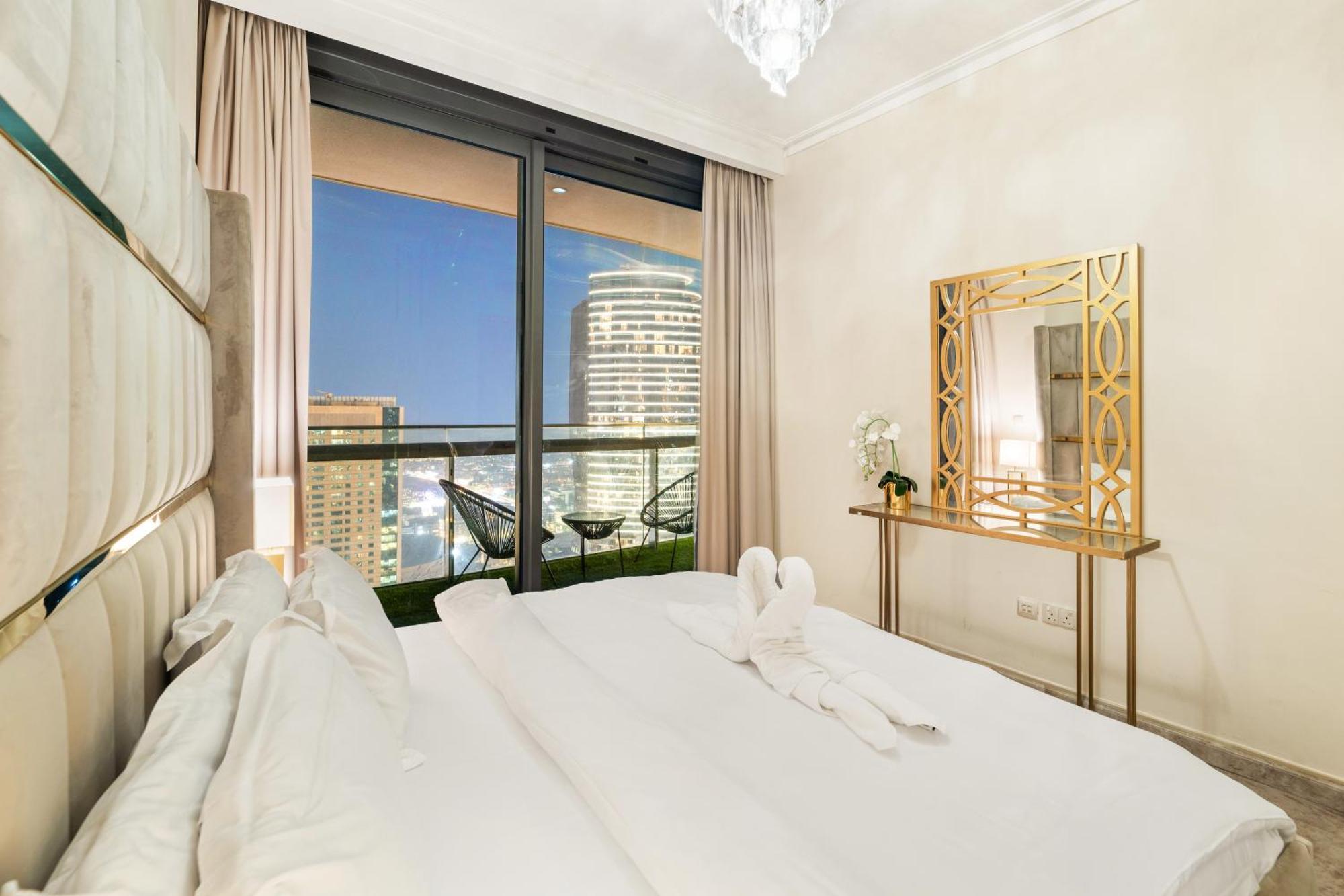 First Class 2Br With Full Dubai Skyline & Sea View Eksteriør billede